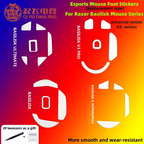 2 Set Mouse Feet Skates For Razer Basilisk ULTIMATE V3 PRO X HYPERSPEED BASILISK V3 Mouse Foot Stick