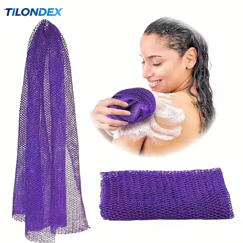 TILONDEX African Net Bath Sponge Exfoliating Washcloth Double Side Loofah Towel Back Shower Scrubber