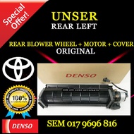 TOYOTA UNSER ORIGINAL DENSO ND REAR LEFT BLOWER WHEEL + MOTOR + COVER SET (CAR AIRCOND SYSTEM)(BELAK