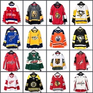 Nhl Hockey Jersey Hockey Jersey Street Wear Embroidery Plus Size Hockey Jersey Long Sleeve Street hiphop Jersey Sweatshirt