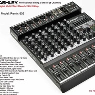 Mixer Ashley Remix 802 REMIX802 8 CHANNEL.ORIGINAL ASHLEY