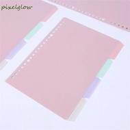 PIXELGLOW Binder Index Page Diary B5 A5 A4 Bookmark Scrapbook Stationery 4Pcs/set Notebook Separator
