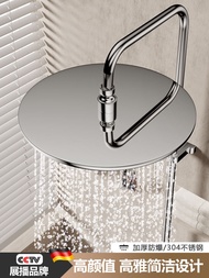 toilet accessories set/// Supercharged Large Top Shower Head Stainless Steel Household Bathroom Show