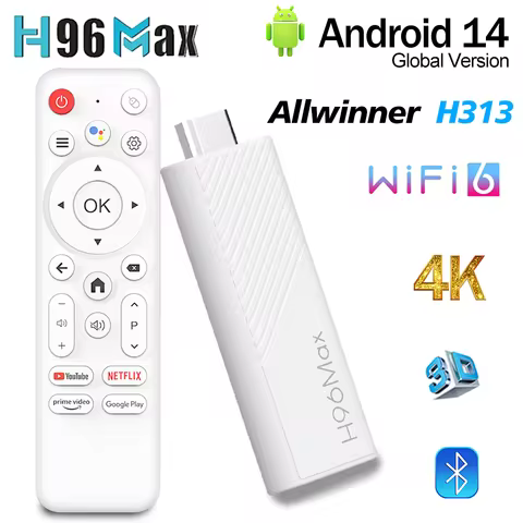 Wholesale 10PCS H96Max H313 Smart TV Stick 2G 8G/16G 4K HD Android Mini TV Stick 2.4 & 5G Dual Wifi 