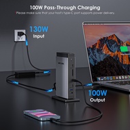 WAVLINK Universal DisplayLink Docking Station 4K+Dual 2K USB C USB 3.0 Laptop Dock for M1 M2 M3 Mac 