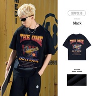 Rigorer Austin Reaves T-Shirt For Men Printed Round Neck Short Sleeve Breathable Casual Basketball R