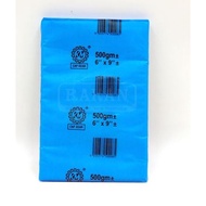 500gm Plastic Bag HM 5x8" 6x9" 7x10" 8x12" 5-5x9" 12x18" / Plastic Lauk/Plastic Clear Transparent