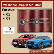 Audi Q2 / Q3 Washable Drop In Filter (04E129620,)