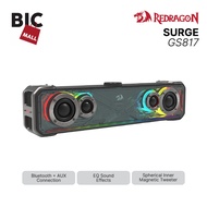 REDRAGON Redagon SURGE GS817 RGB Desktop Soundbar 2.0 Channel Stereo Speaker Wireless 5.3 & 3.5mm AU