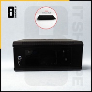 4U Data Cabinet Wall Mounted w/ Shelf for CCTV, Network, Cabling