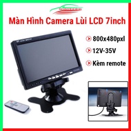 Màn hình camera lùi ô tô LCD 7 inch HD chuyển đổi hiển thị 2 camera