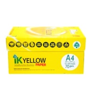 For Today only* A4 IK Yellow 70gm Copier Paper 2ream per set/box for Low Usage user Convenience