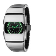Men & Women 90s Style Luminous Dial Watch | Y2K Retro Futuristic Plastic Timepiece Lelaki & Wanita J