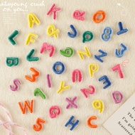 1cm letter patch, webbing patch with keychain, iron patch