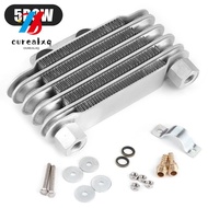 OUREAPH Universal Oil Cooler, Durable 65ml Original Oil Cooler, Aluminum 5 Row Motorcycle Engine Rad
