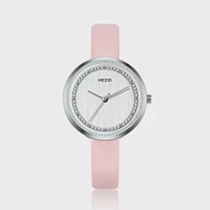 KEZZI 珂紫 K-1862 優雅精緻氣質簡約百搭學生女皮手腕錶 -粉紅色