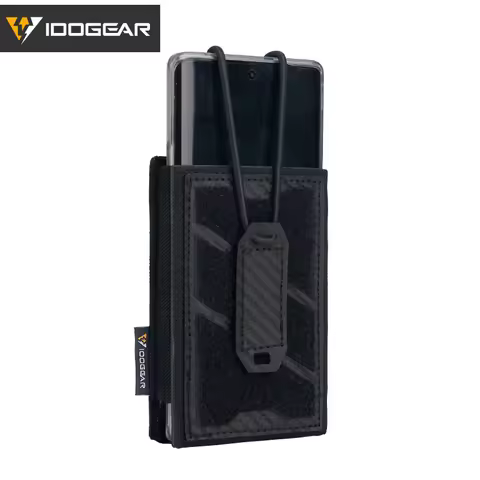 IDOGEAR TGS Tactical Phone Pouch 5.56 Mag Pouch Universal MOLLE Phone Case Camo 3588