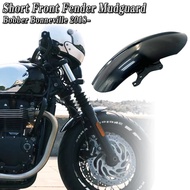 For Bobber Bonneville Speedmaster 1200 2018- Cafe Racer Motorcycle Short Front Fender Mudguard Fairi