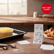 【2 Rolls】White Sticker Labels for Food, Bakery, and Apparel