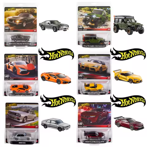 Hot Wheels 1:43 No. 3-29 Car Mercedes Amg Gt3 Nissan Gt-R (R34) Alloy Car Model Small High Quality S