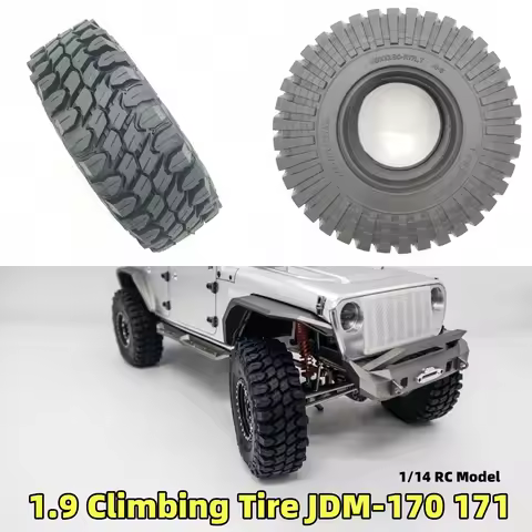 MT Pattern 1.9 Climbing Tire JDM-170 171 For Tamiya Lesu Scania Man Actros Car Parts RC Truck Traile