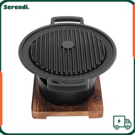 SERENDI Charcoal Grill, Aluminum Alloy Smokeless Hibachi Grill, Barbecue Pan Portable Durable Mini T