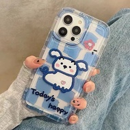 Casing for Samsung Galaxy S21 FE S20 S23 S22 S21 Ultra Note 20 A72 A52 A52S A32 A13 A23 A33 A53 A73 A51 A71 A14 A34 A54 5G Cute Cartoon Airbags Square Phone Case High Quality Transparent Simple Clear Silicone Protective Cover