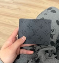 LV Eclipse Black Bifold Men’s Wallet Full Interior Card Slots