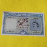 Uang kuno 50 Malaya and British Borneo 