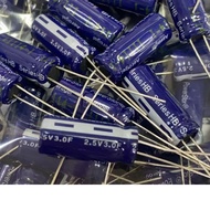 PowerStor Super Capacitor 3.0 F 2.5V Size 8 * 20mm Capacitor/Gold