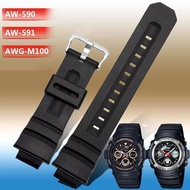 STRAP CASIO G-SHOCK AW591 AW-591 AW 591 BLACK WATCH