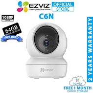 EZVIZ C6N 1080P Night Vision Smart Tracking Indoor Security Camera Wifi CCTV [Free 64GB Micro SD Mem
