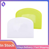 2 Pieces Dough Scraper Bowl Scraper Food-Safe Plastic Dough Cutter Flexible Plastic Scraper Practica