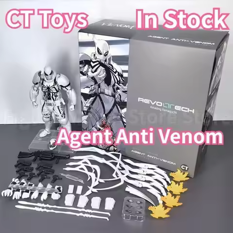 In Stock CT Toys SHF Spider Man KO Revoltech Amazing Yamaguchi Agent Anti Venom Spider Man Venom Ani