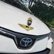 Universal 3D Emblem For Toyota Car Front Cover Compatible With Camry RAV4 Corolla Decoration And Mod