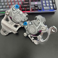 Oil pig Combo with cnc pas mounted Front & Rear Ex135 Lc135 (Front disc size 267mm - Rear disc size 