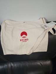 BEAMS JAPAN 帆布斜孭袋 全新
