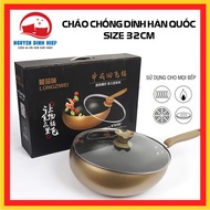 Induction Cooker Pan Super non-stick deep induction cooker pan size 32 with glass lid, Pot pan size 