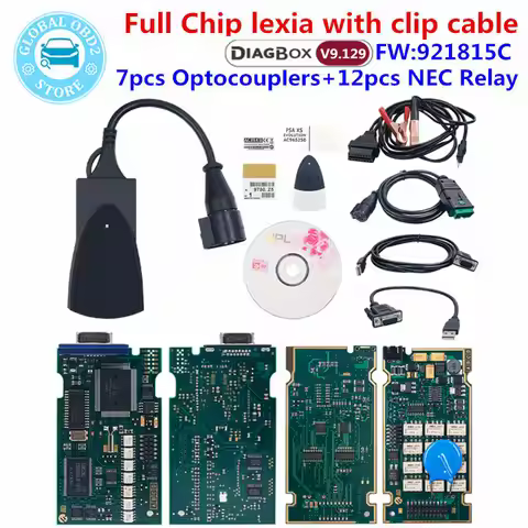 Lexia 3 Diagbox V9.129 Full Chip 921815C OBD2 Diagnostic Tool LEXIA V7.83 PP2000 Lexia3 for Citroen 