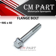 MESIN Flange Bolt Bolt M6 6x40 M6x40 Key 8 CVT Engine Block Bolt