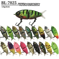 MAINAUSHUI6K Glide Bait Lure, 5cm Size 5.8g Weight Fishing Lure Bait, Glide Plastic Metal Material W
