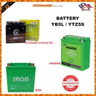 Battery YTZ5/YB5 /YTZ5-BS AMARON/IRON/STRONGER CHARACTER PRO BIKE (Y15/LC135 V1 V2 V3 V4 V6 V8 Y16 S