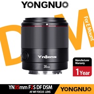 YONGNUO เลนส์ YN35mm F2S DF DSM มุมกว้าง35มม. ไพรม์เลนส์ F/ 1.8กล้อง Mirrorless Apeture AF ขนาดใหญ่ส