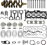 G4KE 2.4 Engine Rebuild Overhaul Kit w/Crankshaft & Con-Rods & Pistons Bearing Kit Fit For Hyundai S
