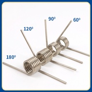 Sus304 D0.7mm OD4/4.5/5/5.5/6/7/8/9mm V-shaped Spiral Torsion Spring Angle 60/90/120/180 Degrees GHA