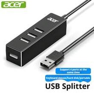 USB Hub, High Speed 4-Port USB Splitter Adapter Expansion, Suitable For Laptop, Desktop Computer, Mo