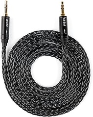 3.5mm Audio Cable 4.2ft, KBEAR 08Plus Aux Cord Male to Male OFC Braided Stereo Jack Cable Heaphone W