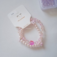 Aesthetic beaded bracelet, cute couple bracelet, friendship bracelet, 1 set (2 pcs)