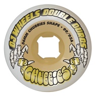 OJ Double Duro White Gum Chubbies 56mm/99a & 95a Skateboard Wheels (7560525)