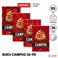 [ 1 Book ] Campus Greebel Boxy Notebook 36 Sheets (1PCS) School Book B5 36-9R I Greebel Notebook